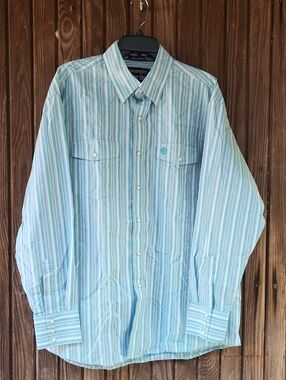 Wrangler Mens George Straight Button Down Shirt
